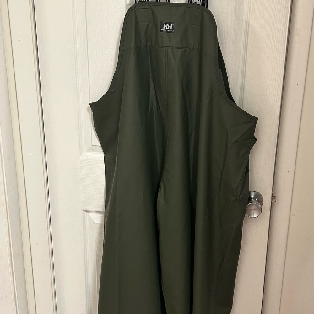 Helly Hansen Olive Green Waterproof Bib Overalls